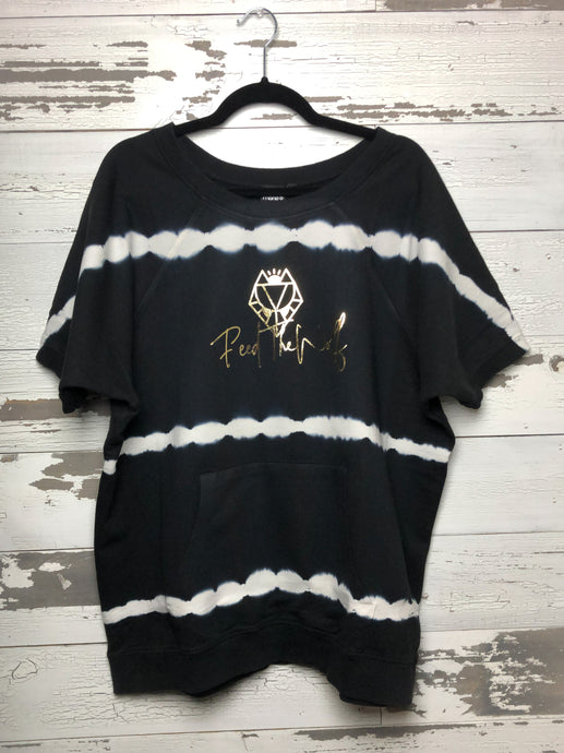 Feed The Wolf - Triple Stripe Tie-Dyed Tee Plus